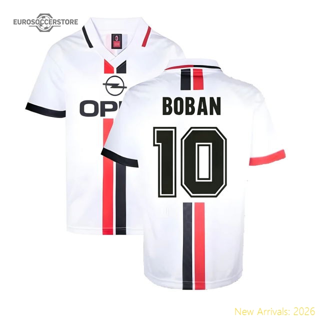 Fan-Favorite Best-Selling Ac Milan 1996 Away Retro Shirt (Boban 10)
