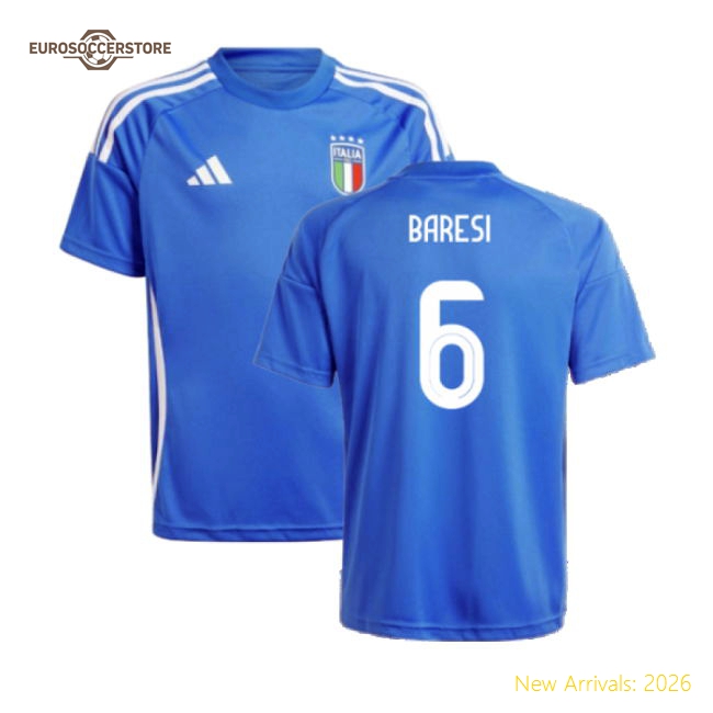 Italy Children 2024 Home Jersey Shirt Football Fan For Football Supporter Collection