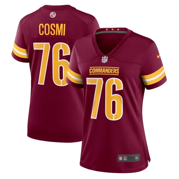 None Sam Cosmi Game Jersey - Burgundy | NFL Player Jersey | NFL Footba