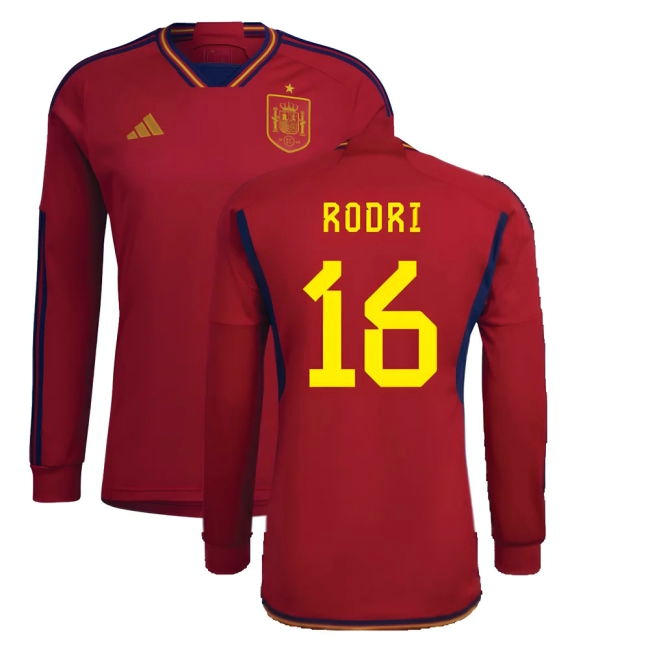 RODRI 16 Game Replica Spain Home Supporter Kit (Adults) (1)