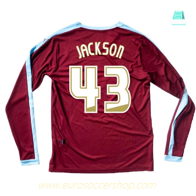 Burnley 2015-16 Long Sleeve Home Shirt ((Excellent) S) (Jackson 43)