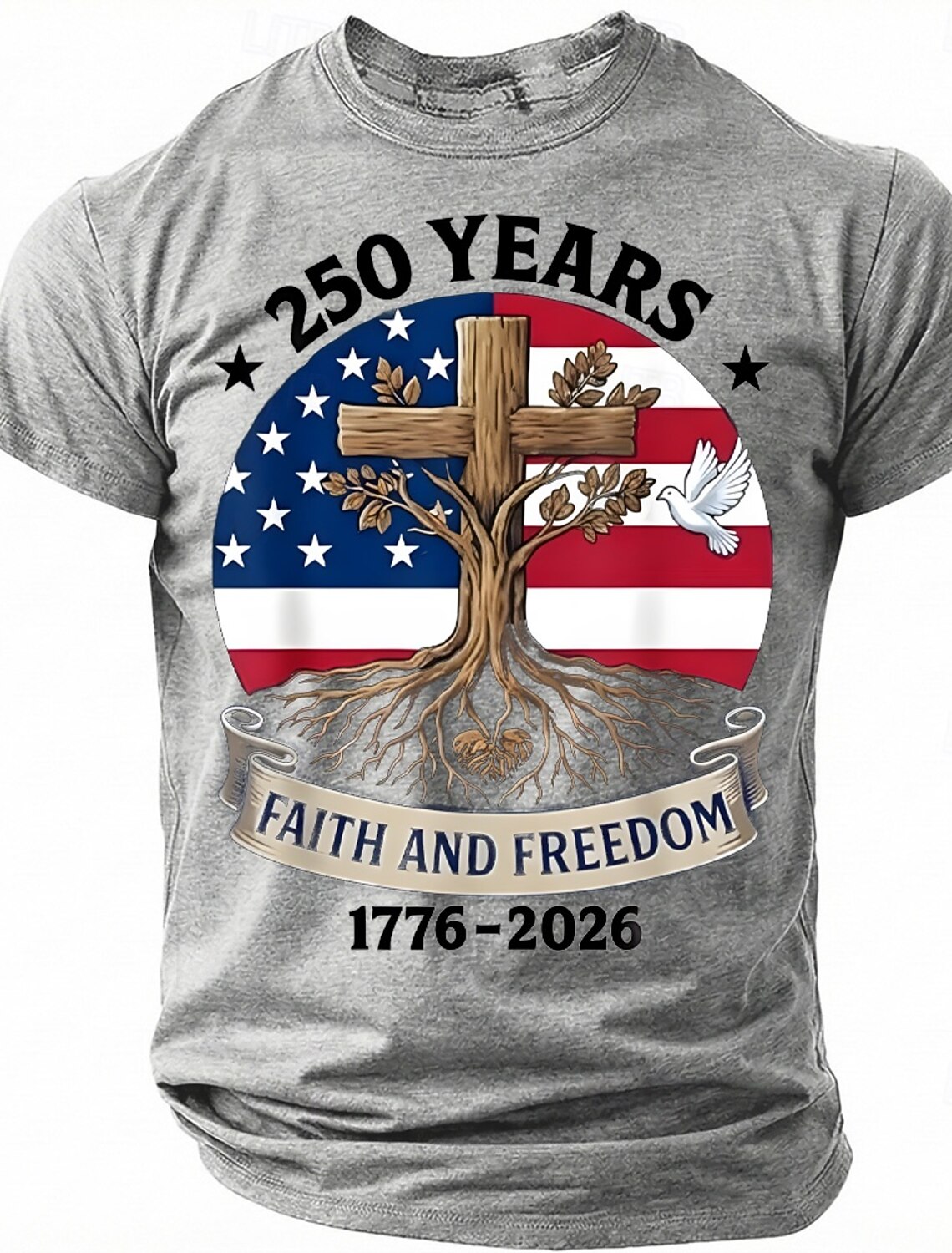 Bible 4th of July 2026 250th Memorial Day US Flag T-Shirt