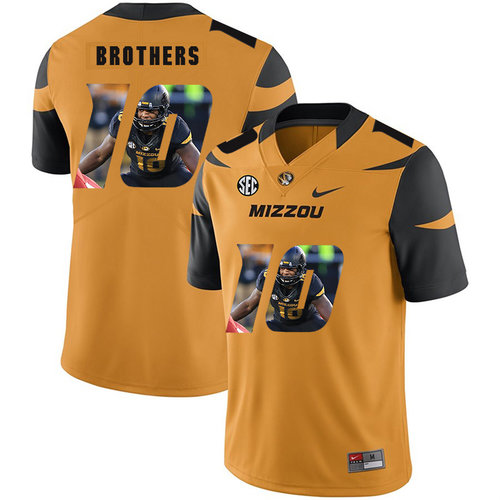 Men's None #10 Kentrell Brothers Gold 2024 official licensed game day