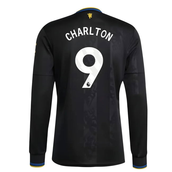 Charlton 9 Genuine Copy Man Utd Third Replica Jersey for Adults