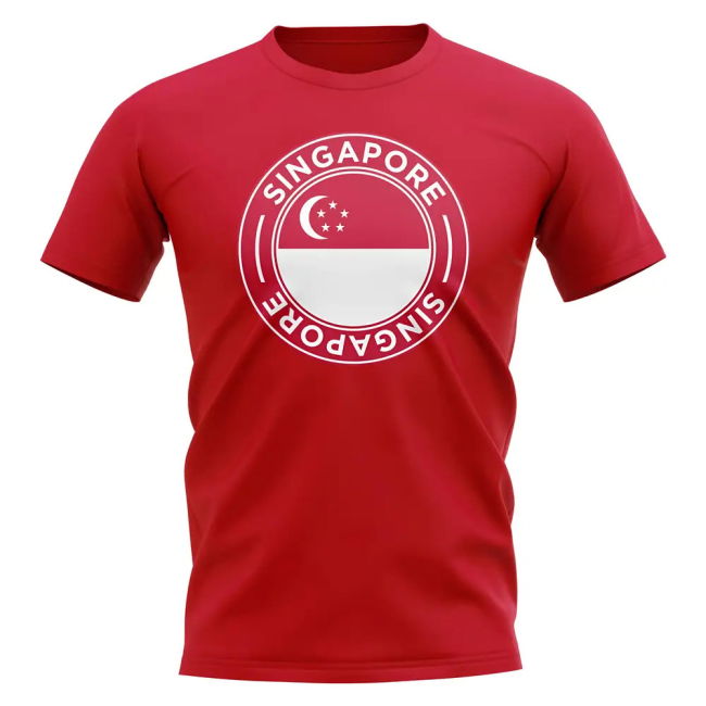 Collector'S-Item Singapore Football Badge T-Shirt (Red)