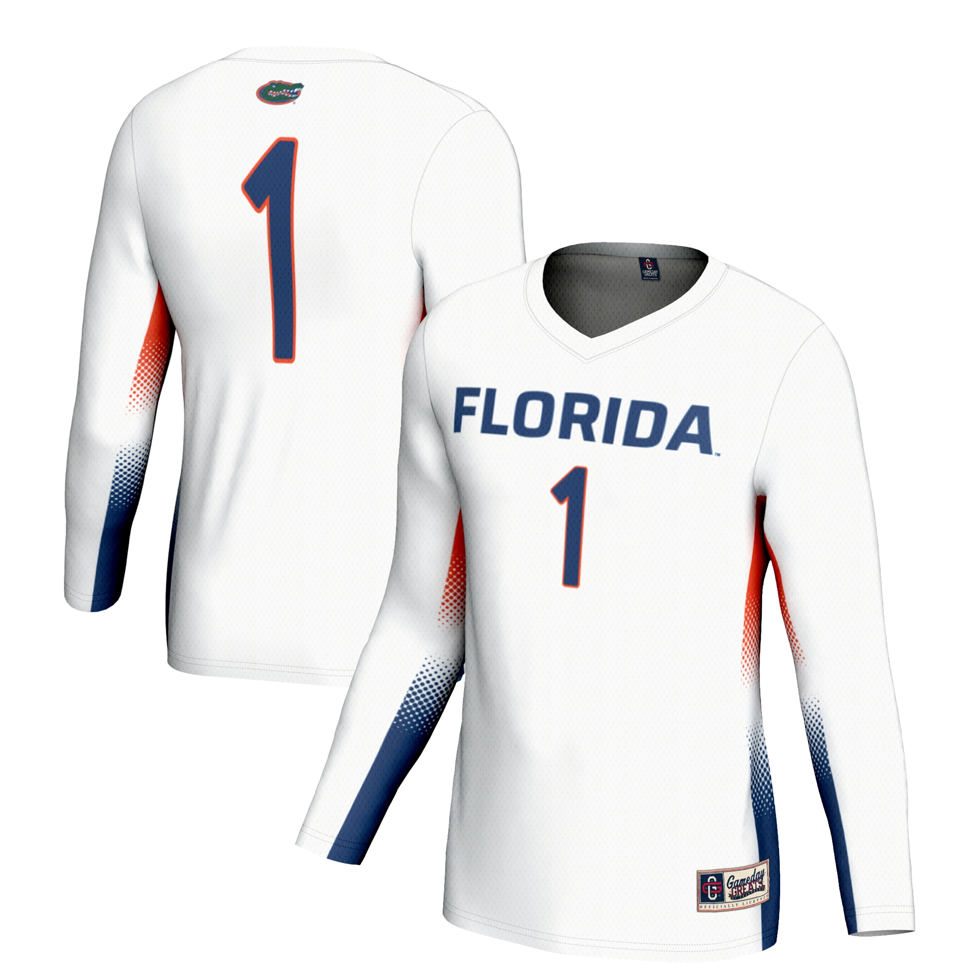 [NJP] Florida Gators GameDay Greats Youth Lightweight Women's Volleyball Jersey - White