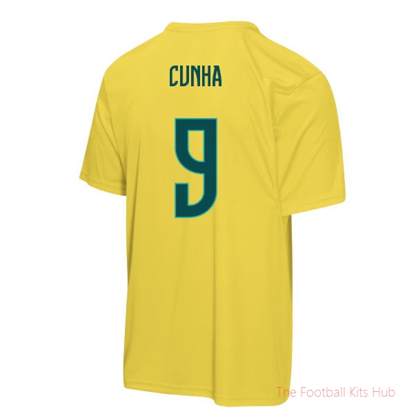 Supporters Elite Brazil 2026 World Cup T-Shirt (Kids) (Cunha 9)