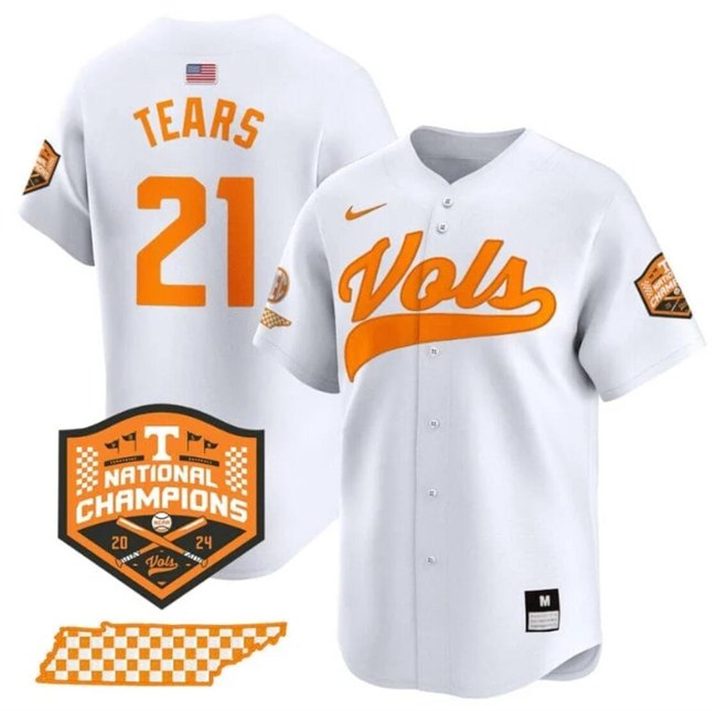Men's None White 2024 durabl Kavares Tears #21 embroidered Jersey