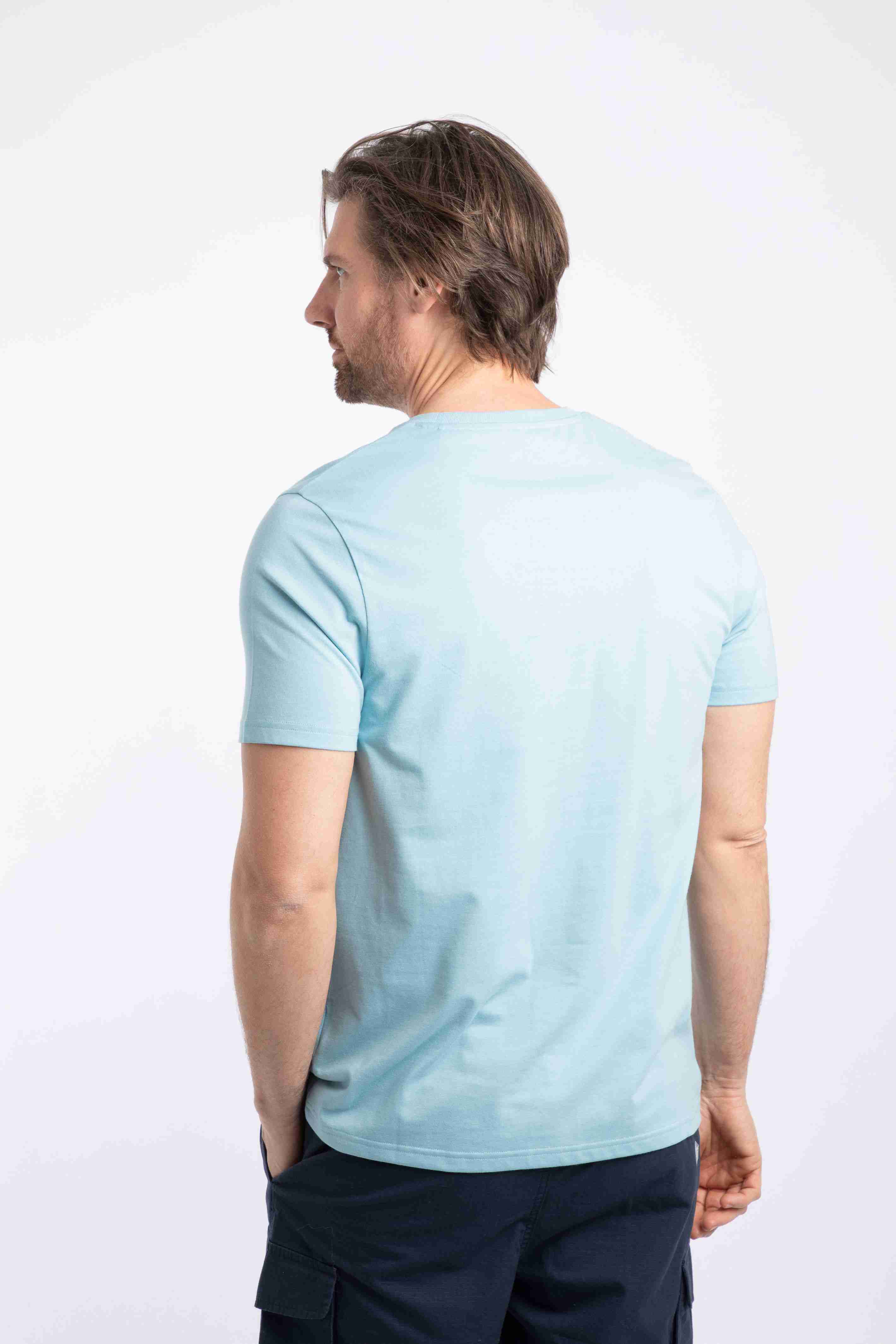 Hooked Branded T-Shirt Sky Blue