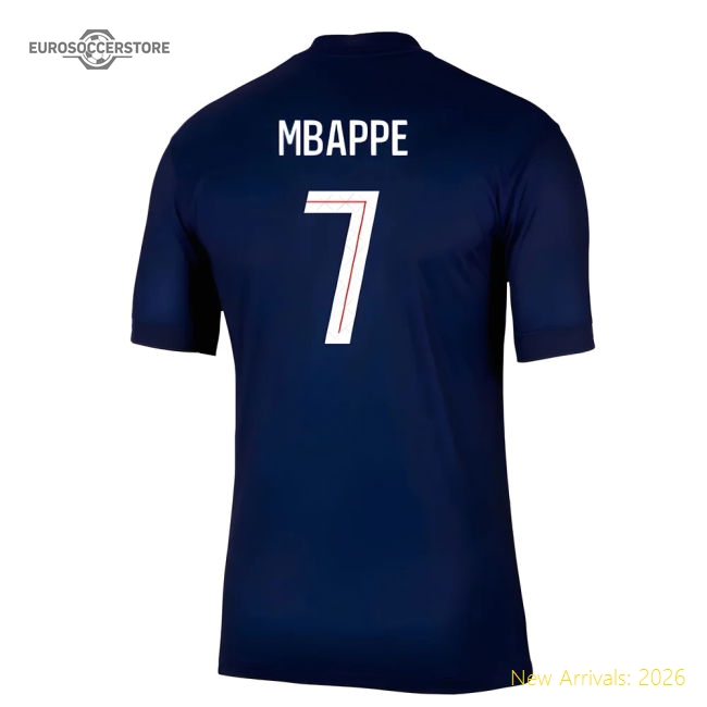 Top-grade 2025-2026 Psg Paris Paris Saint Germain Home Shirt (mbapp