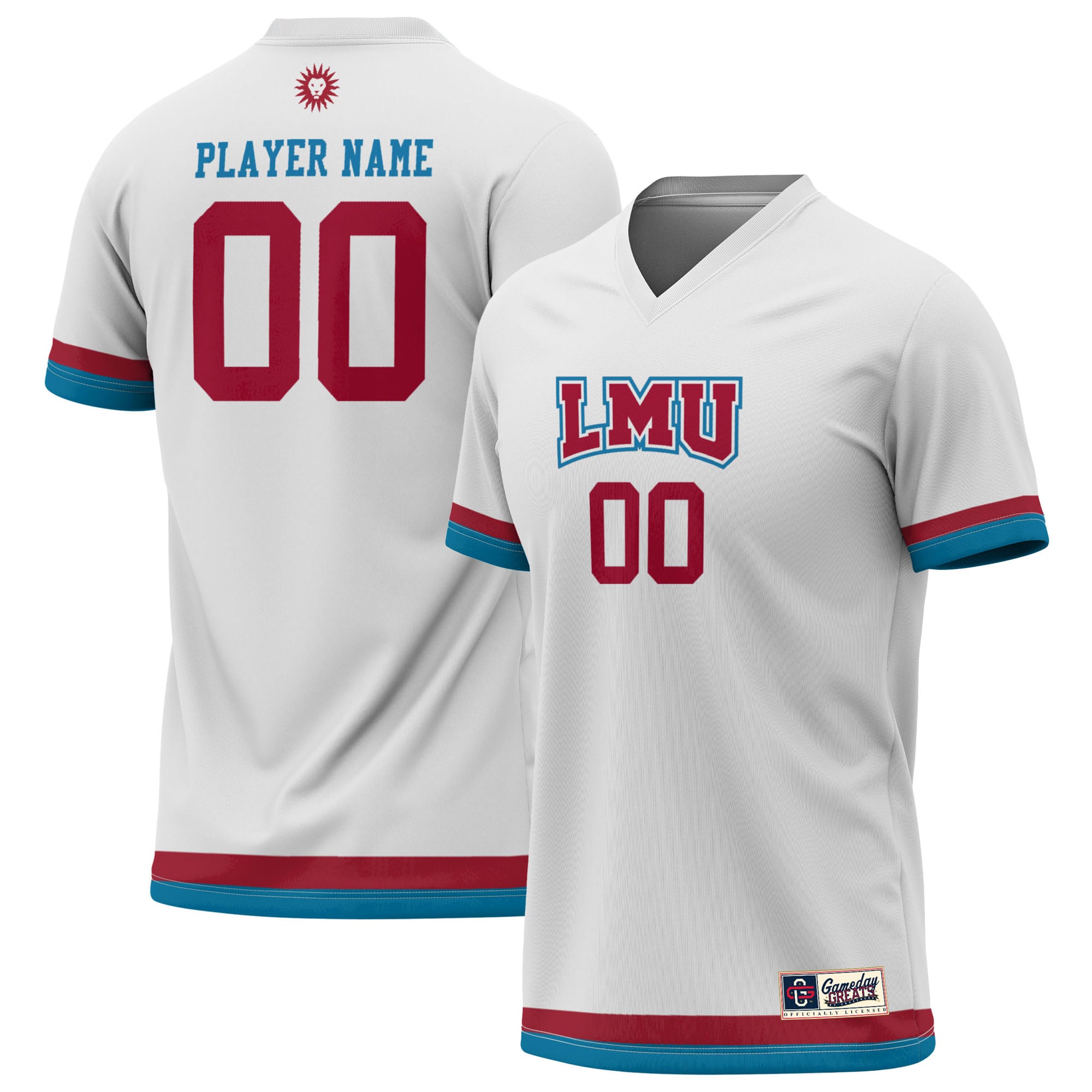 [SJH] Loyola Marymount Lions GameDay Greats U NIL Pick-A-Player Lightweight Soccer Jersey - White