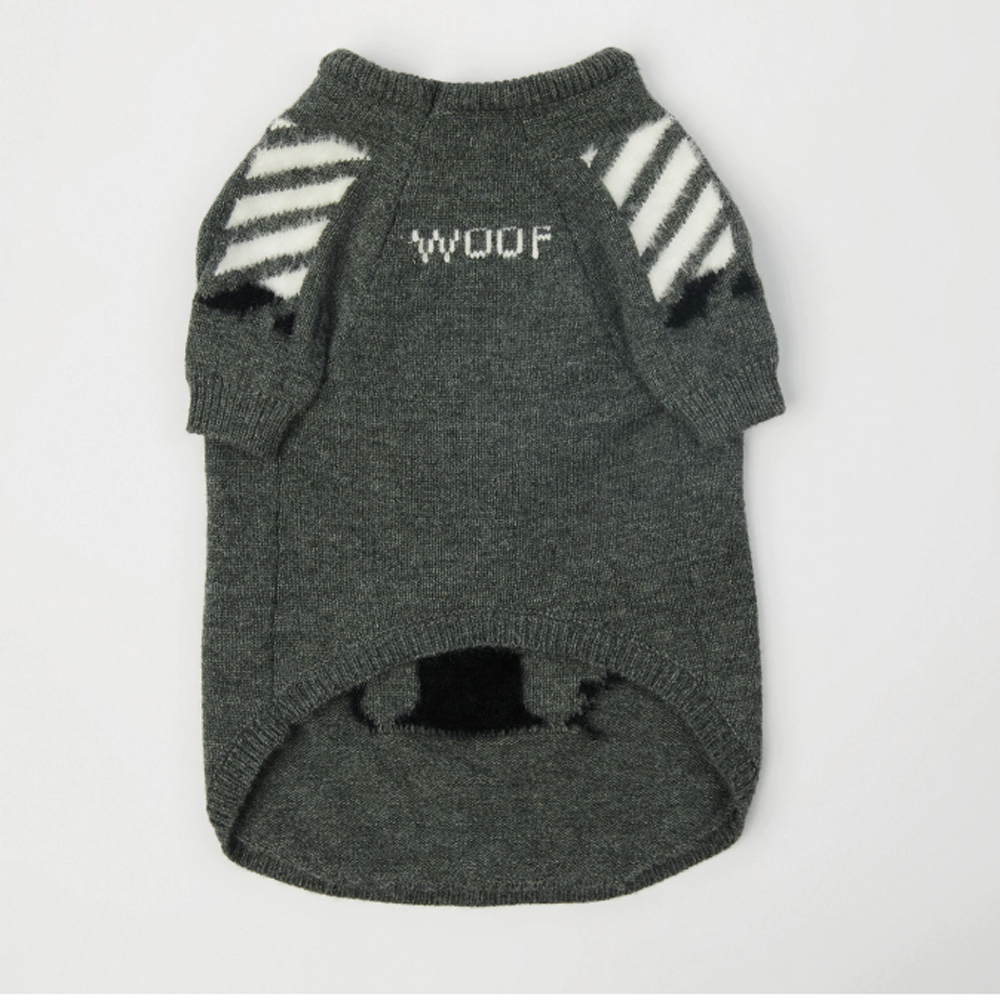 French Bulldog Frenchup™ Frenchie Woof Winter Sweater V1 Warm Dog Outfit