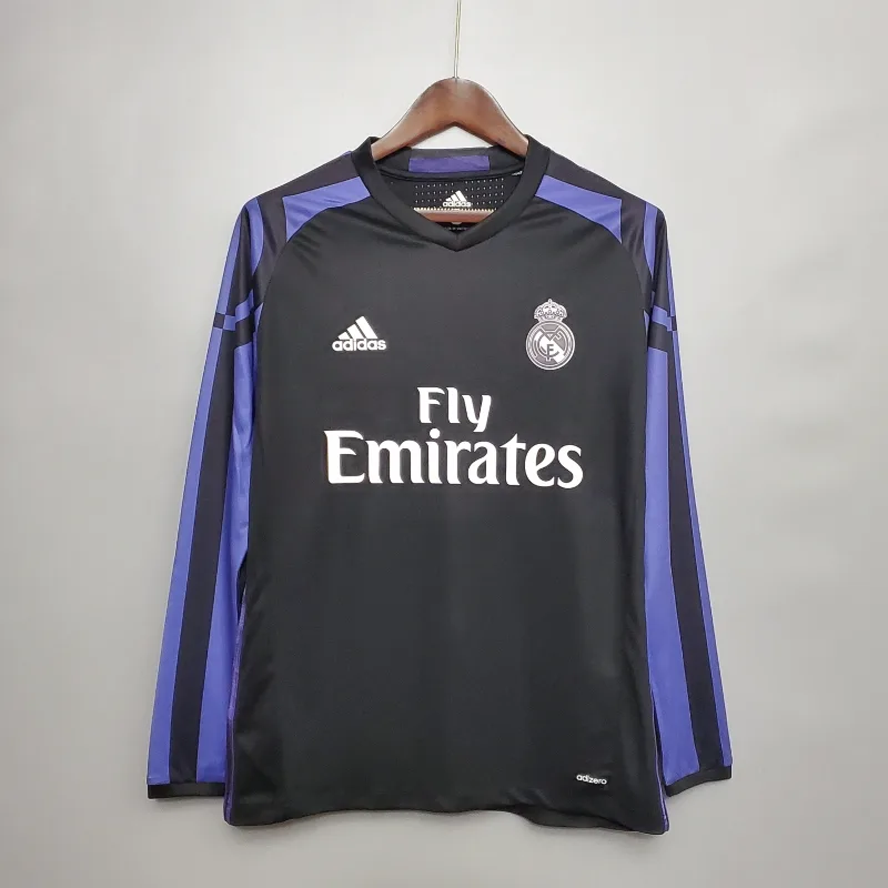 2016-2017 Real Madrid Long Sleeve Second retro kit