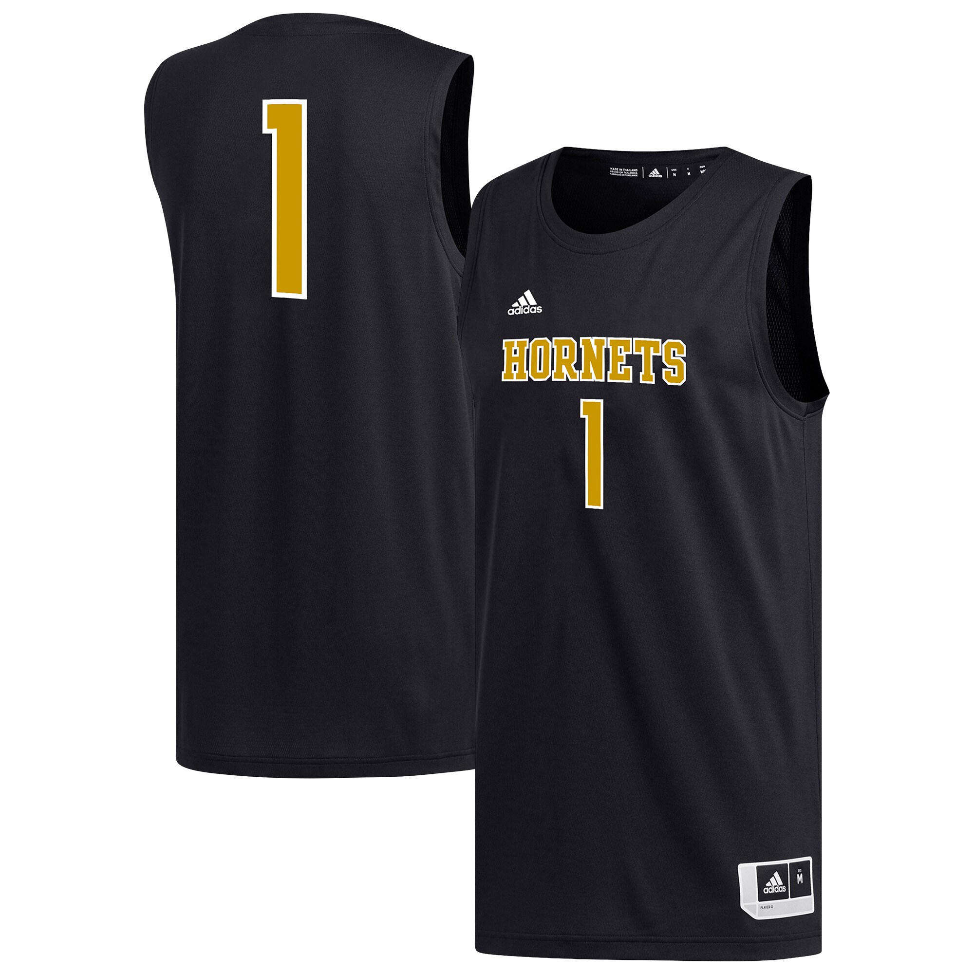 [NJP] Alabama State Hornets Replica Basketball Jersey - Black