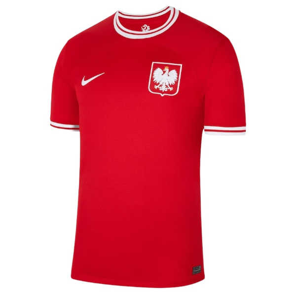 Durable Poland World Cup 2022 Soccer Jersey Away Red Football Shirt
