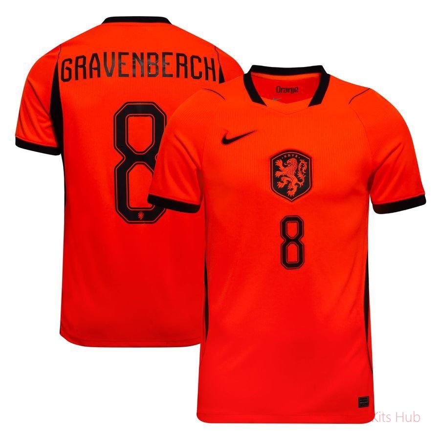 [LK] Holland Home Shirt World Cup 2026 GRAVENBERCH 8