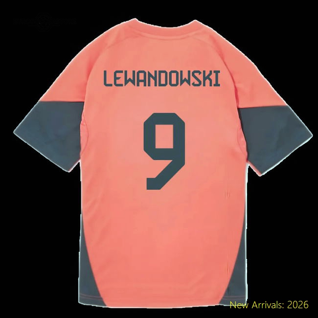 Football Team Kids Lewandowski Durable Jersey Drycell Soft-touch