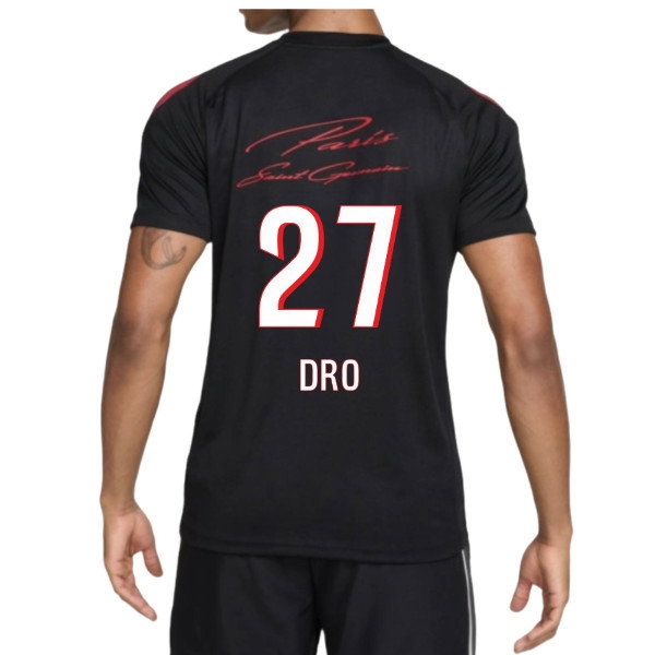 [HP] 2026-2027 PSG Strike Training Shirt (Black) (Dro 27)