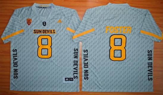 Men's None #8 None Gray 2015 alternate jersey moisture wicking Jersey