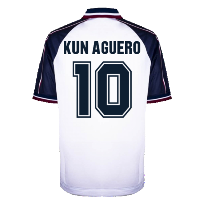 Manchester City 1998 Away Shirt (KUN AGUERO 10) (Match Day)