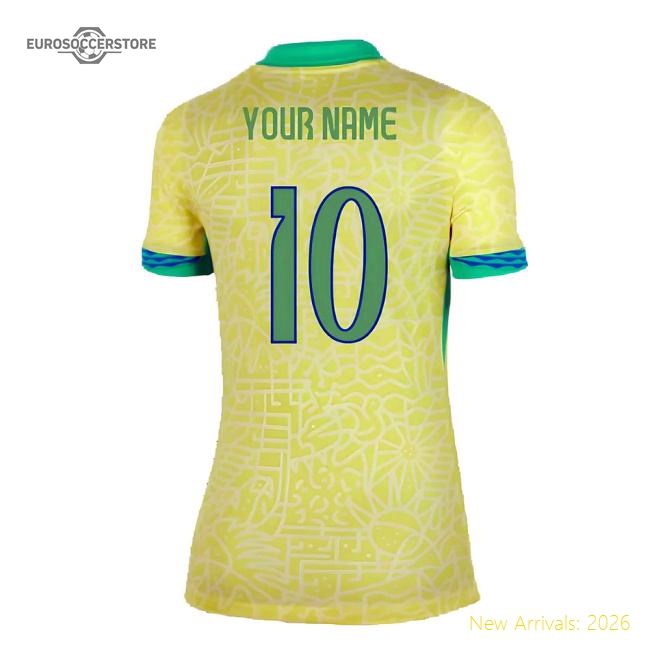Football Brazil Jersey - Elite Polyester Construction Casual