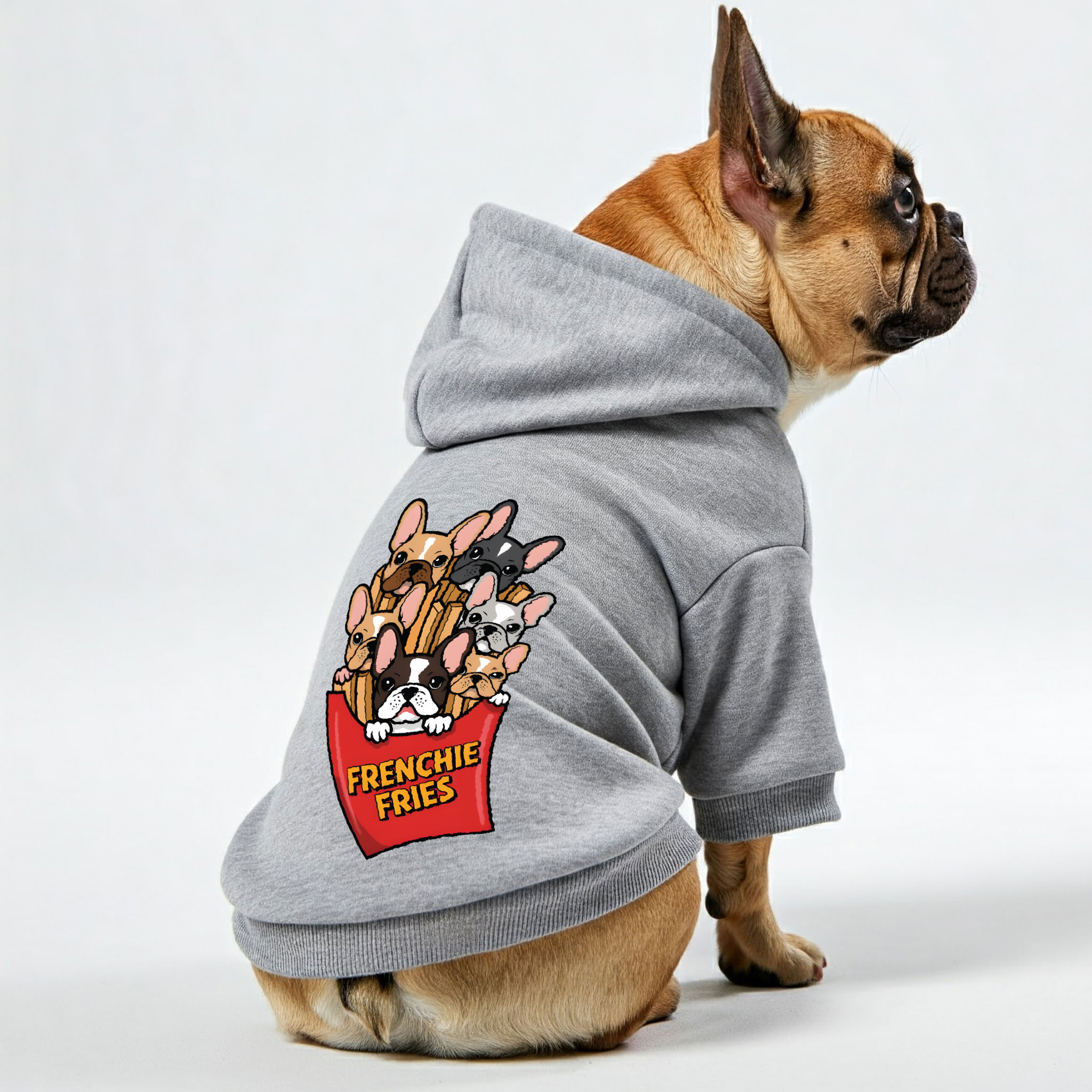 Stylish Frenchie Fries- Personalized French Bulldog Hoodies With Funny Quotes – Stylish, Cozy, And Premium 100% Cotton Pet Owner Apparel