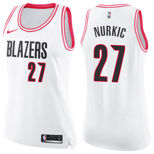 Trail Blazers White Trail Blazers #27 Nike Jersey - On Sale Basketball Jersey