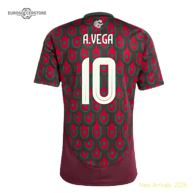 2024-2025 National Teams Mexico Home Jersey Jersey (A.Vega 10)