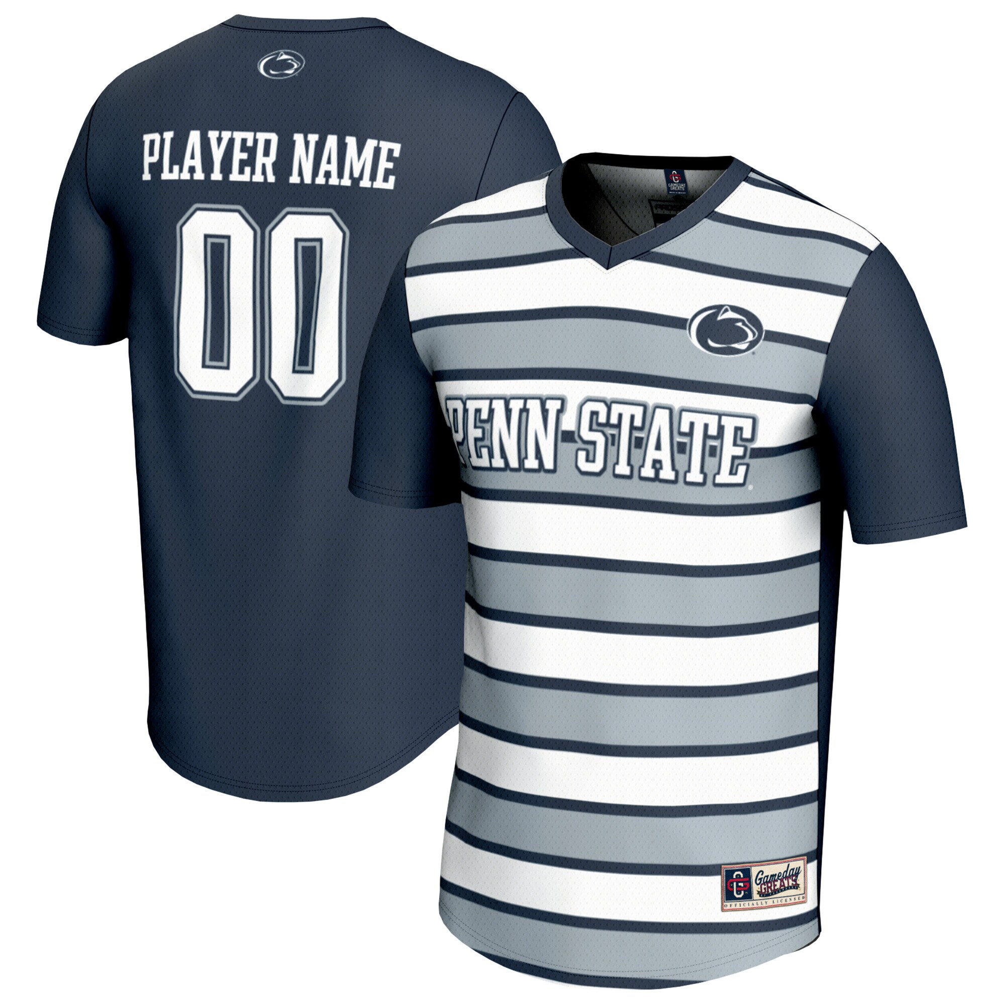 [LK] Penn State Nittany Lions GameDay Greats Youth NIL Pick-A-Player Collegiate Women's Soccer Lightweight Fashion Jersey - Navy