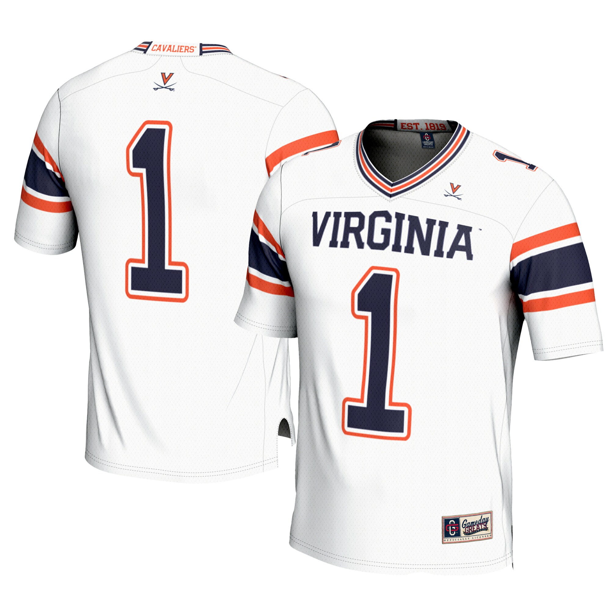 [DDG] Virginia Cavaliers GameDay Greats Football Jersey - White