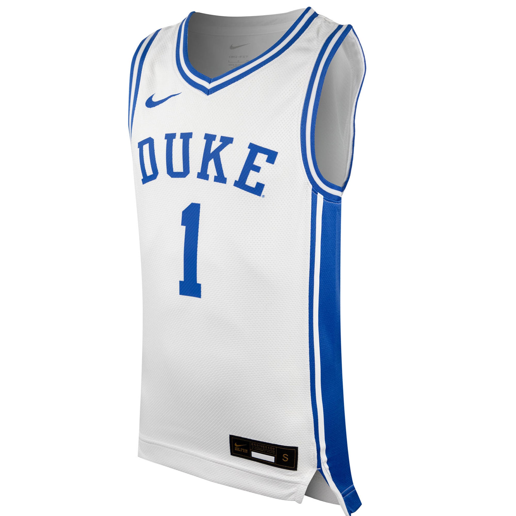 #1 Duke Blue Devils Nike Youth Icon Replica Basketball Jersey - White