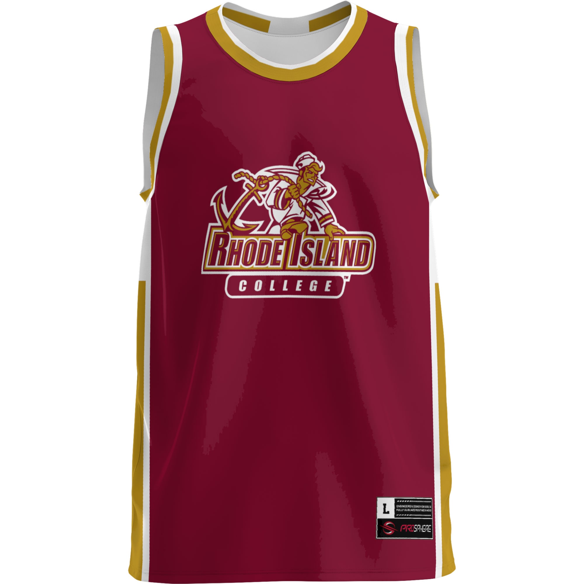 [DDG] Rhode Island Anchormen GameDay Greats Lightweight Basketball Jersey - Burgundy