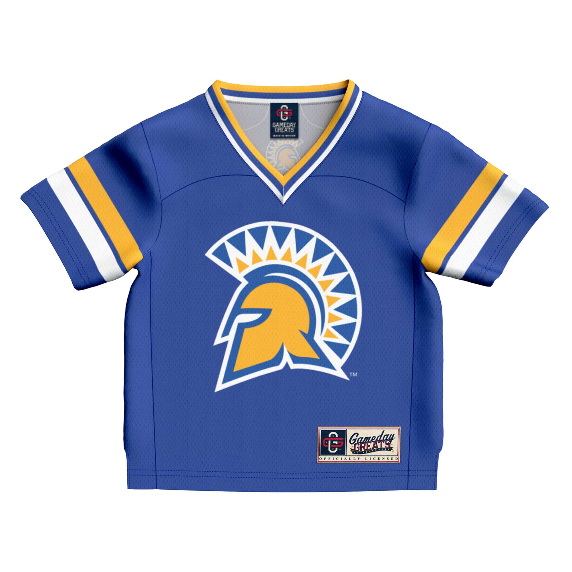 #1 San Jose State Spartans GameDay Greats Toddler Collegiate Football Fashion 26/27 Football Jersey - Royal