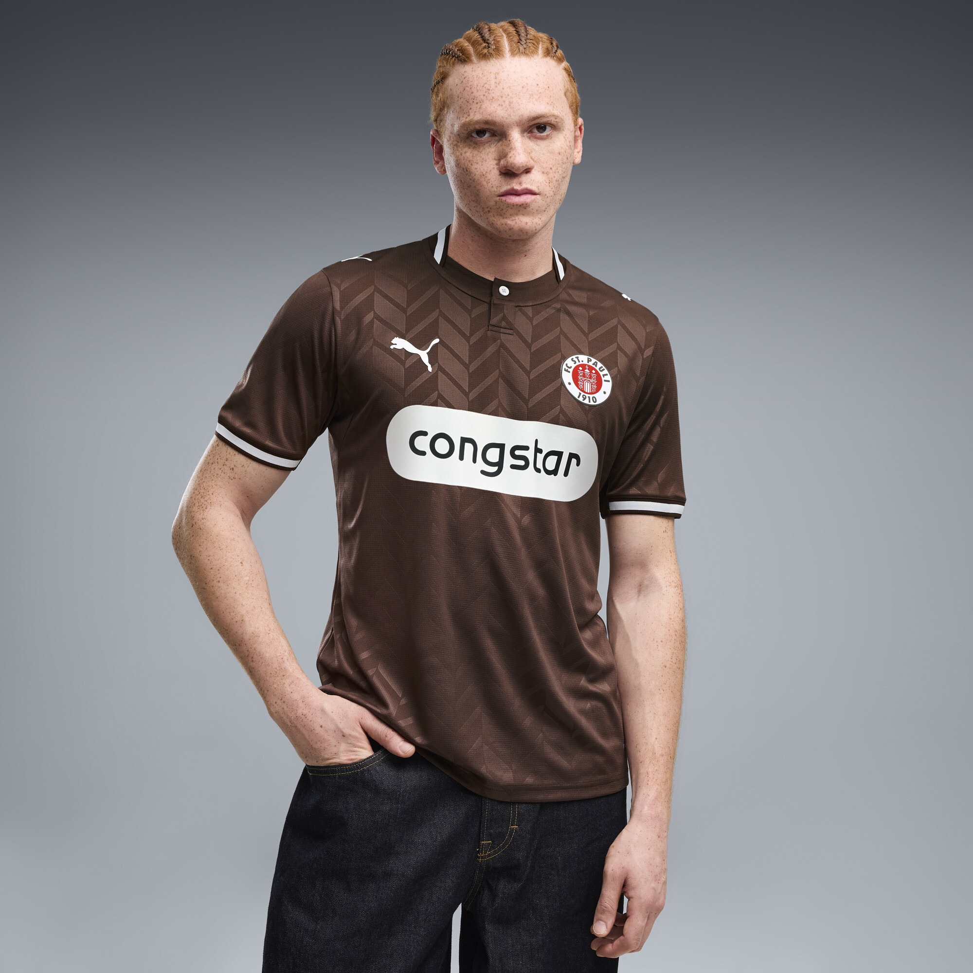 [JED] St. Pauli 2026/27 Home Replica Jersey - Brown
