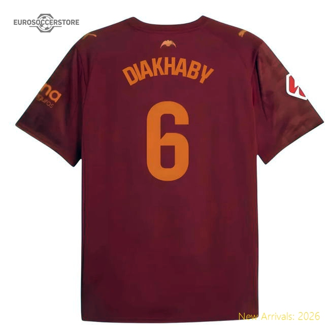 Premium 2025-2026 Valencia Away Shirt (Kids) (Diakhaby 6)