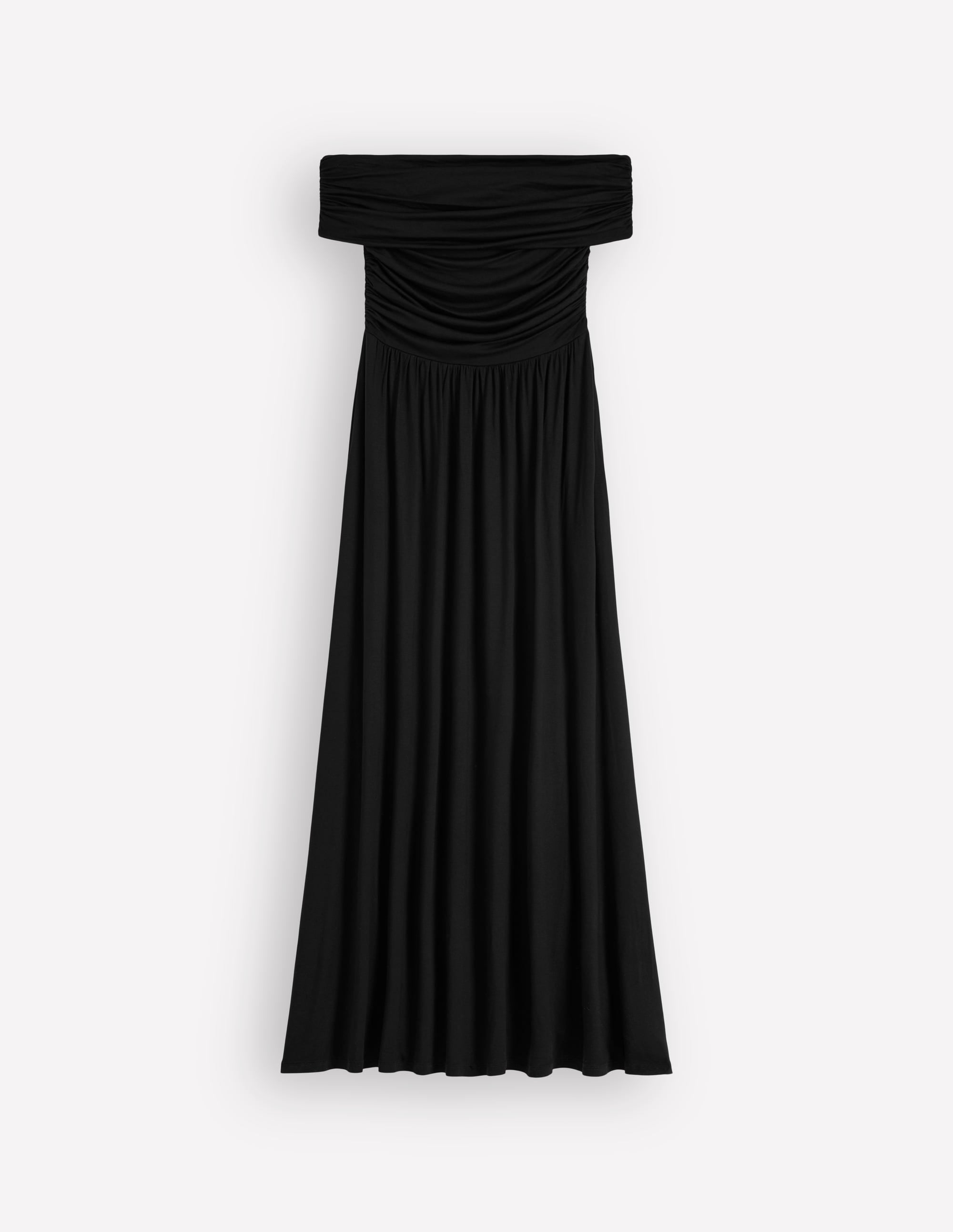 Ruched Bardot Jersey Dress