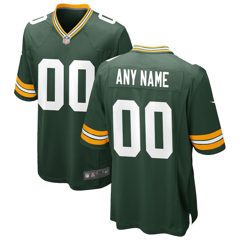 None  GB Packers Energetic Genuine Jersey Game Day Wear