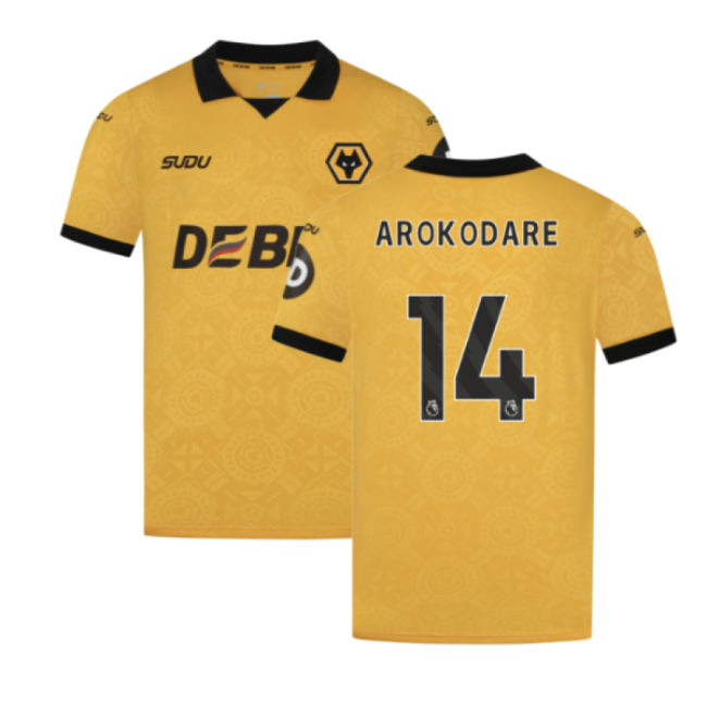 2025-2026 Wolves Home Jersey (Arokodare 14)
