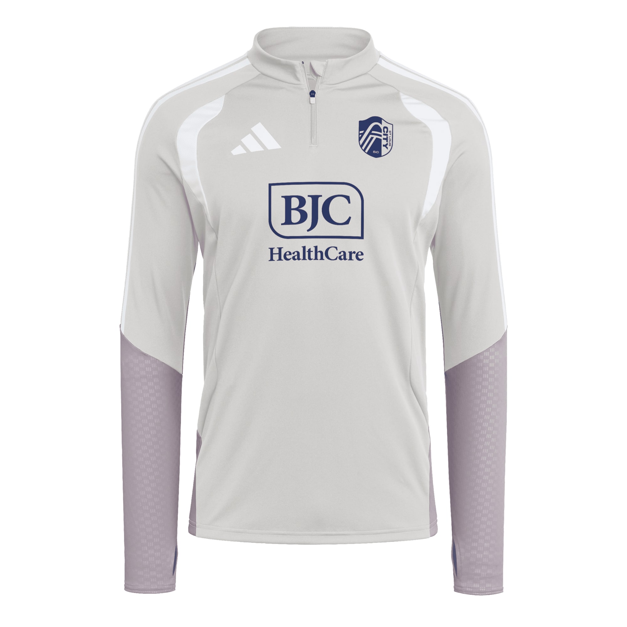 [JED] St. Louis CITY SC 2026 Tiro Competition Quarter-Zip Training Jersey Top - Silver