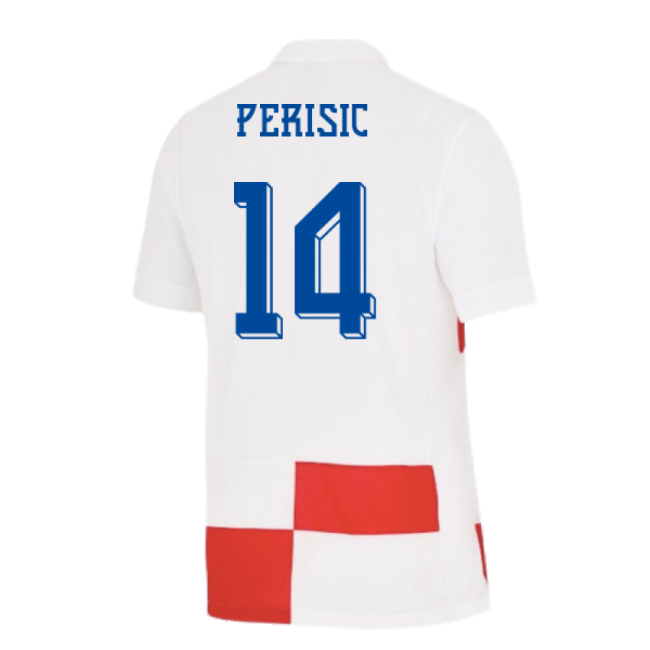 Croatia Soccer Squad Traditional Home Soccer Jersey (1)