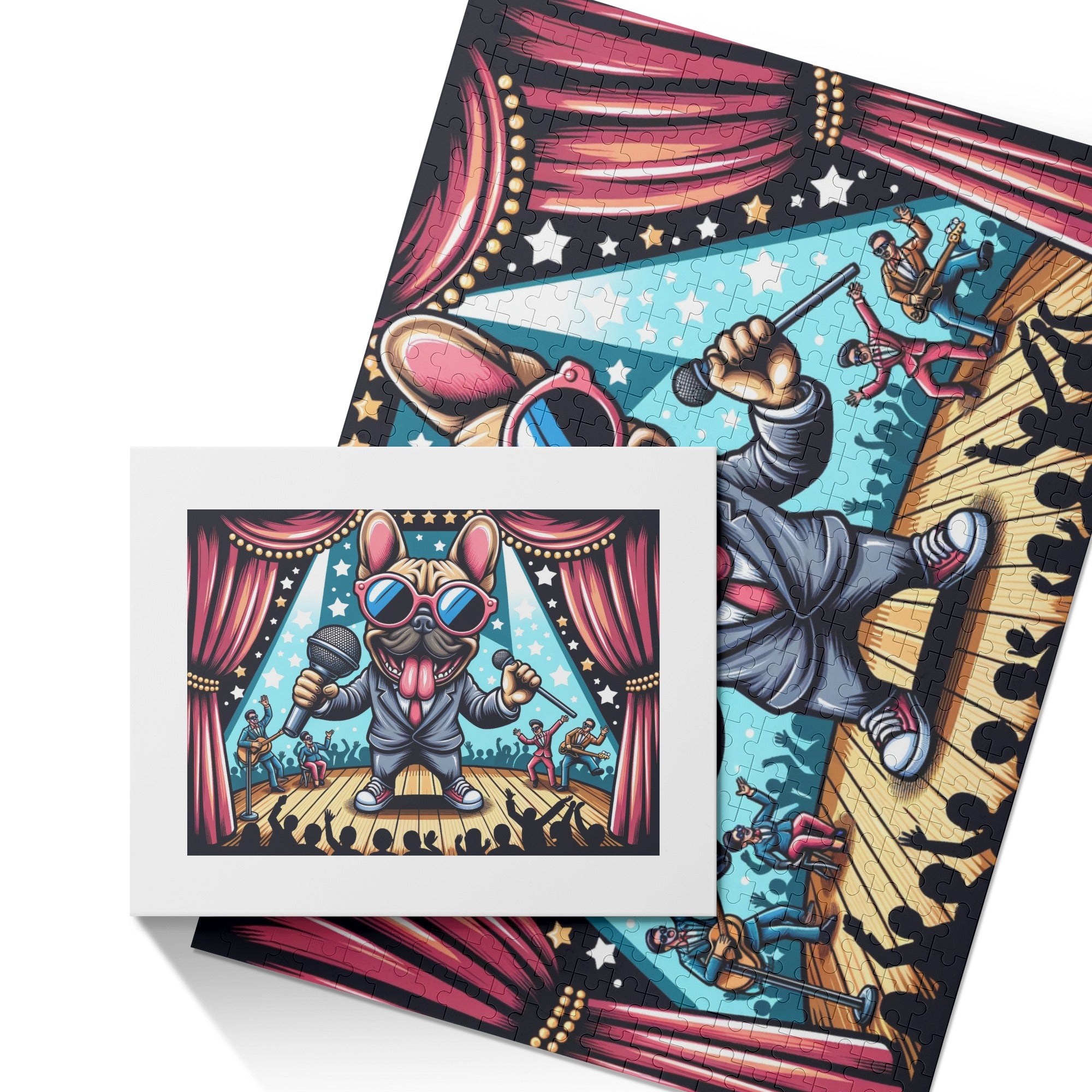 French Bulldog Loki 500 Piece Wooden Puzzle Frenchie Pet Item