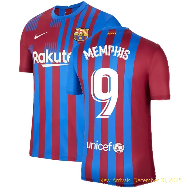 2021-2022 Barcelona Barca Official Home Shirt (MEMPHIS 9) - Best Value