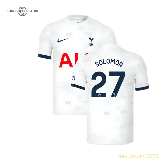 Official 2023-2024 Tottenham Hotspur Home Shirt (solomon 27)