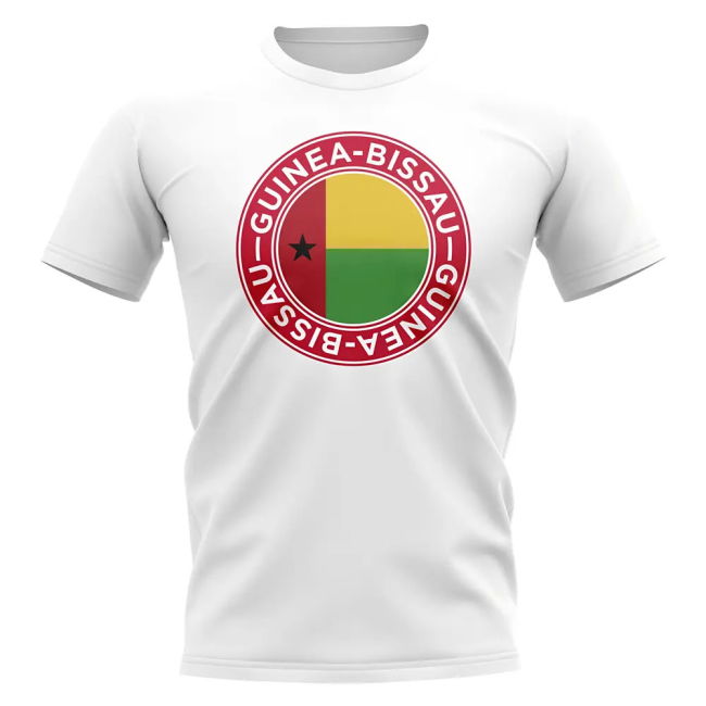Collector'S-Item Top-Tier Guinea Bissau Football Badge T-Shirt (White)