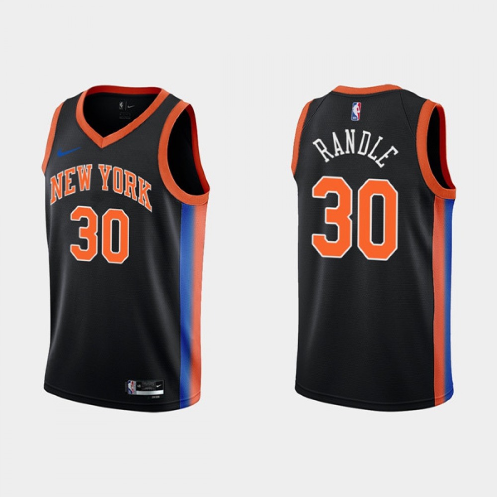 Limited Edition Men's NYK #30 Julius Black Basketball Jersey