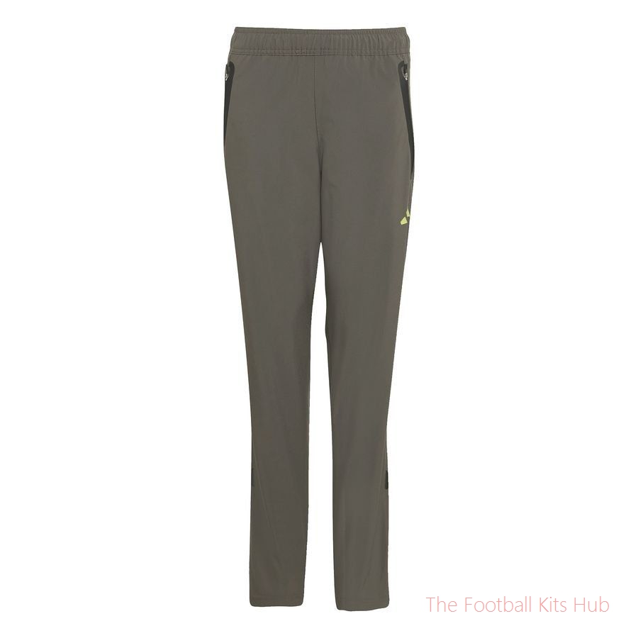 Real Madrid Training Trousers Tiro 25 Competition Vis Tech Travel - Utility Grey/Semi Frozen Yellow Kids