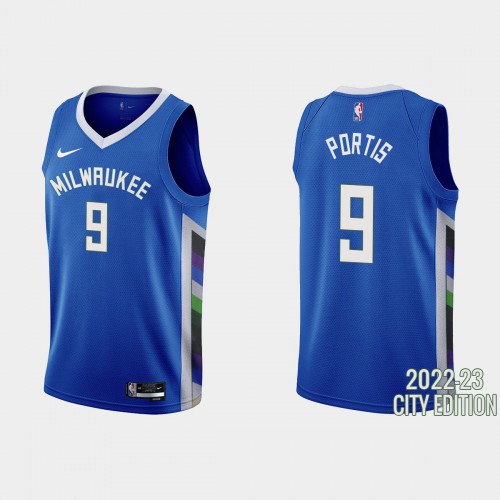 Trail Blazers Blue Milwaukee Bucks #9 Nike Jersey - Economical