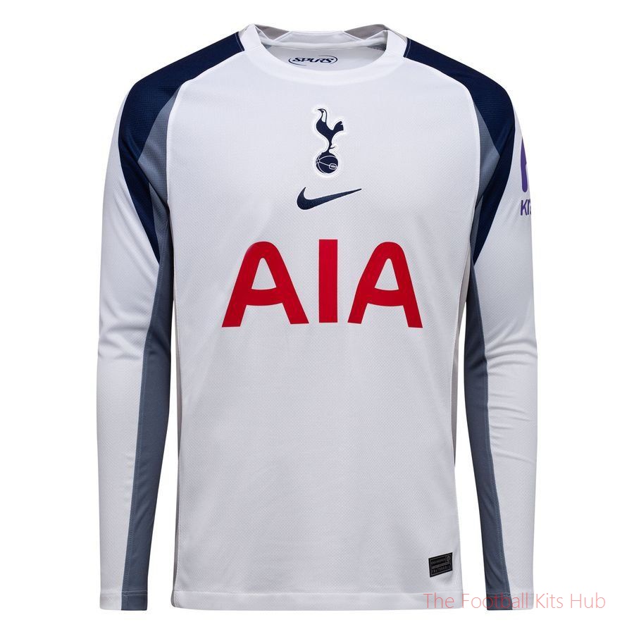 Tottenham Home Shirt 2025/26 Long Sleeves