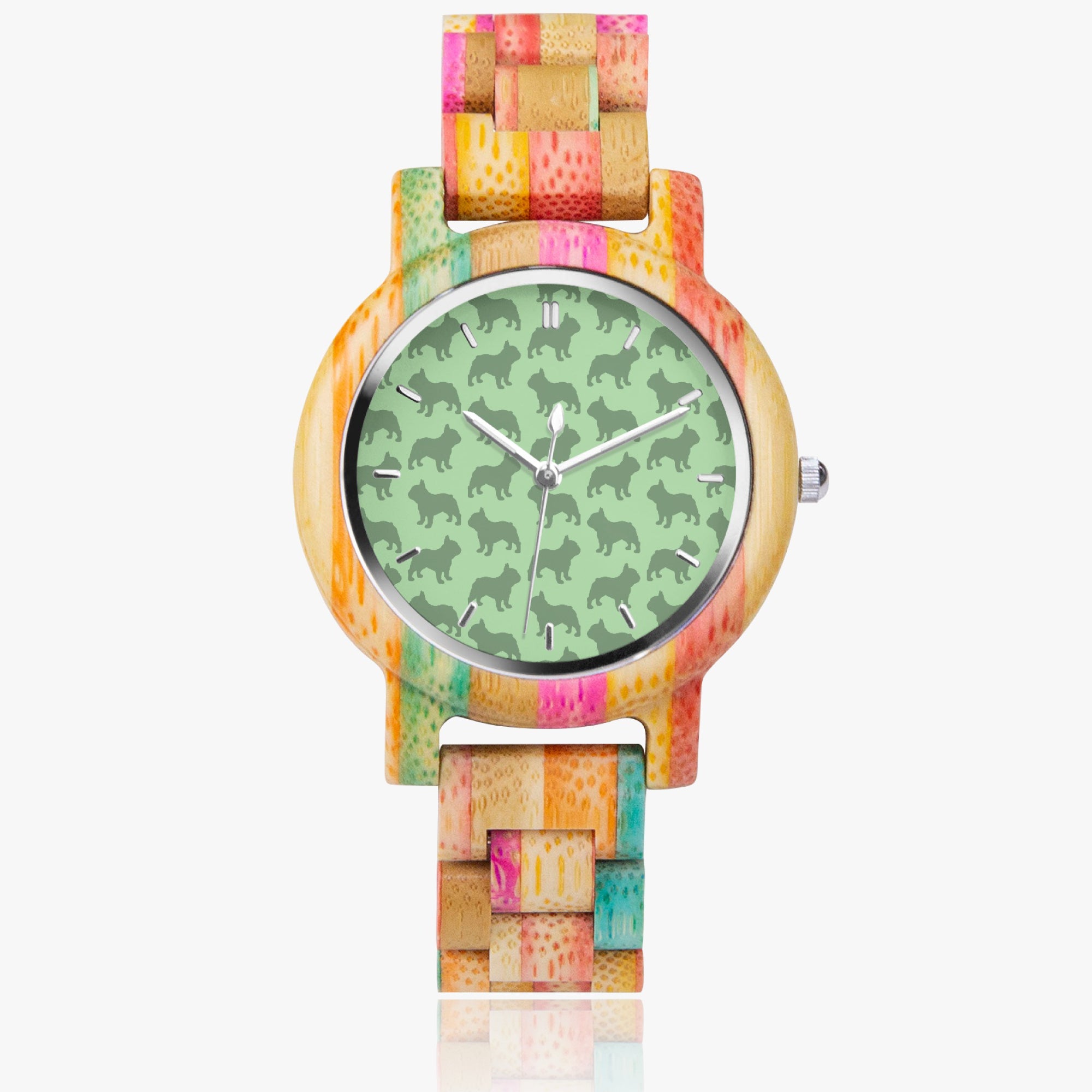 IVY - Stylish Wooden Watch for Frenchie Lovers