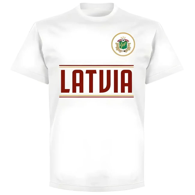Latvia Team T-Shirt - White